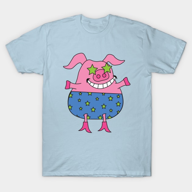 Groovy Pig T-Shirt by HelenDesigns